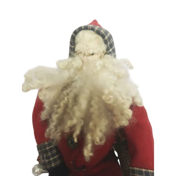 Primitive Look Rustic, Folk Art Style Santa Clause Doll - Picture 2 of 8